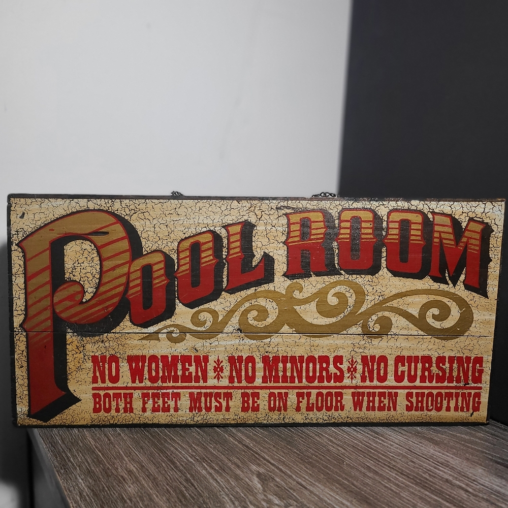 George Nathan Pool Room Sign